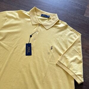 NWT Polo Ralph Lauren Yellow Classics Polo Flesh Pony‎ Men's Size 3XB Preppy